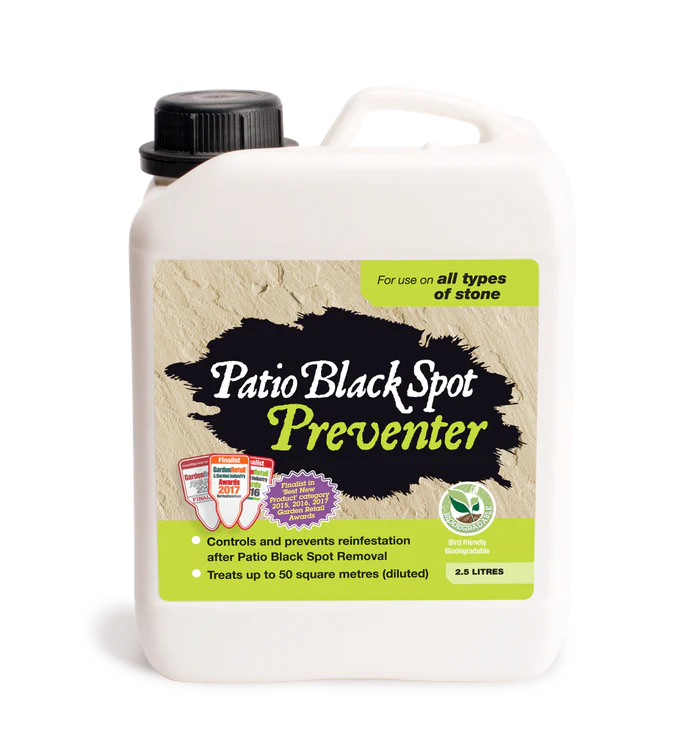 PATIO BLACK SPOT PREVENTER FOR ALL STONE TYPES 2.5 LITRE