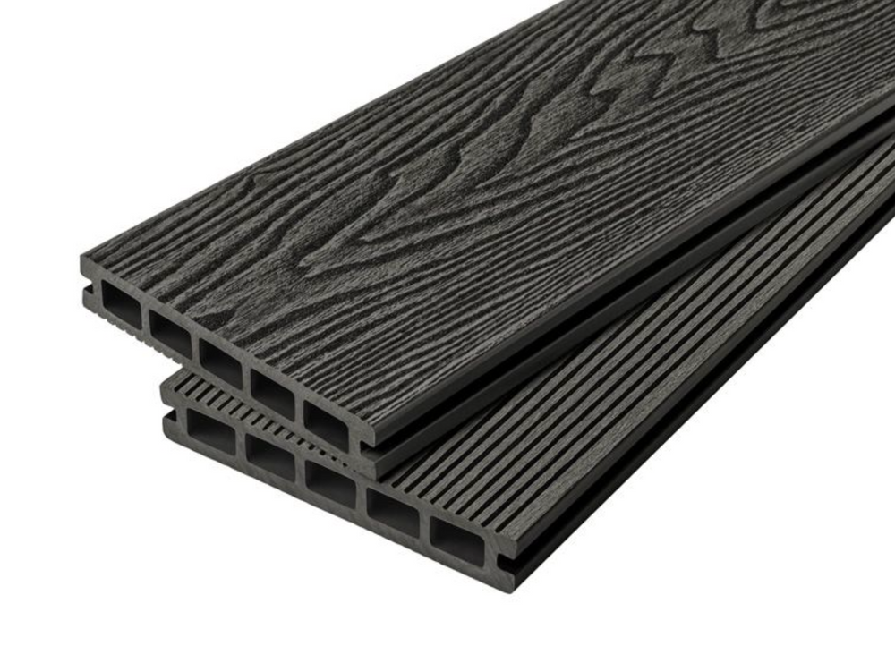 Woodgrain Composite Decking  4.8m - Black