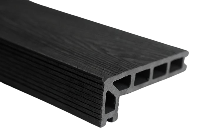
                  
                    Woodgrain Composite Decking Step Edge 3.6m- Black
                  
                