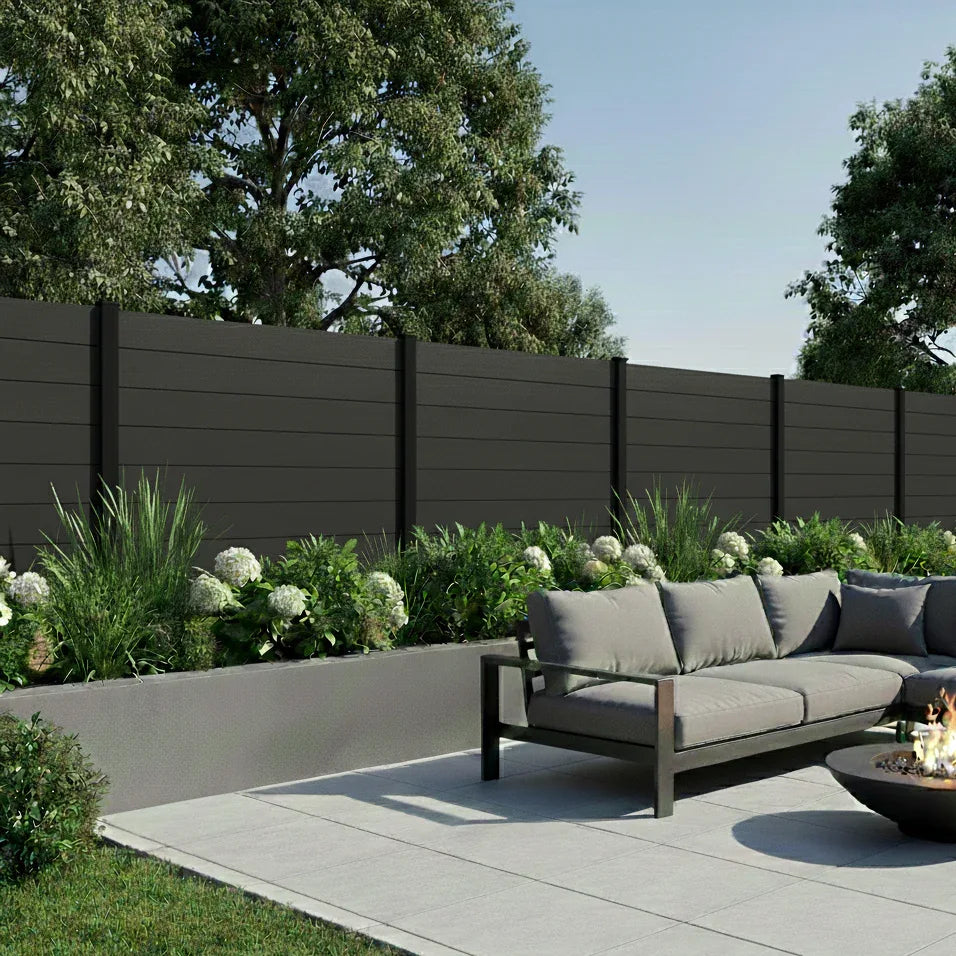 Premium Composite Fencing in Black