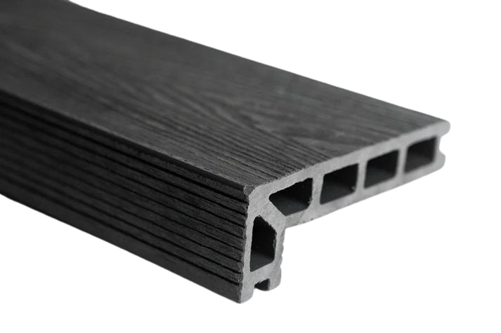 Woodgrain Composite Decking Step Edge 3.6m - Grey
