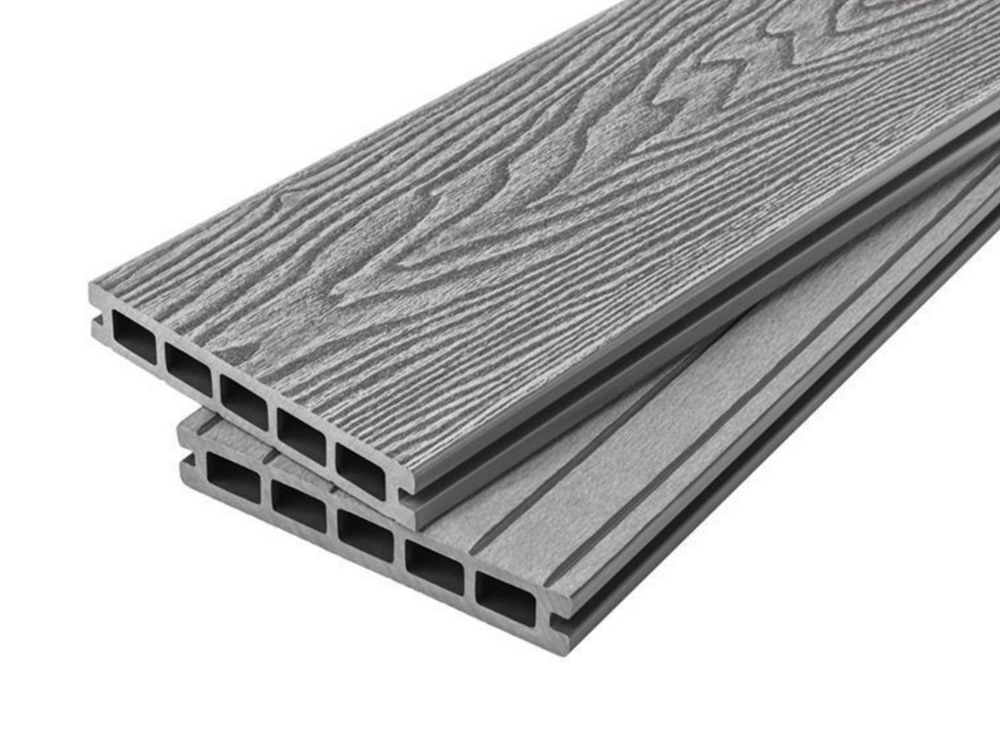 Woodgrain Composite Decking 4.8m - Silver