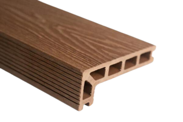 
                  
                    Woodgrain Composite Decking Step Edge 3.6m - Teak
                  
                