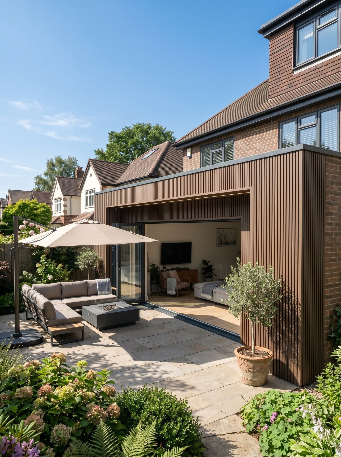 Knitty Cladding Composite Slatted Cladding | 25 Year Warranty | 8 Colours | Artificial ...