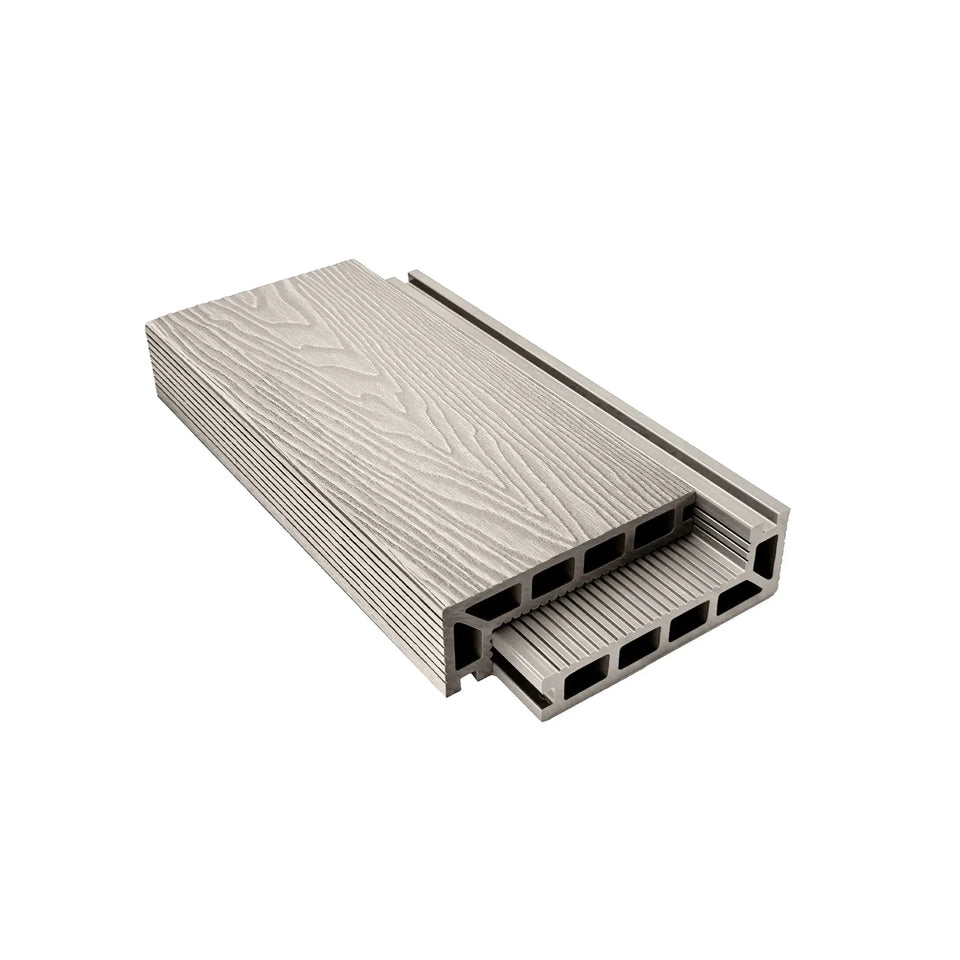 Woodgrain Composite Decking Step Edge 3.6m in Ash