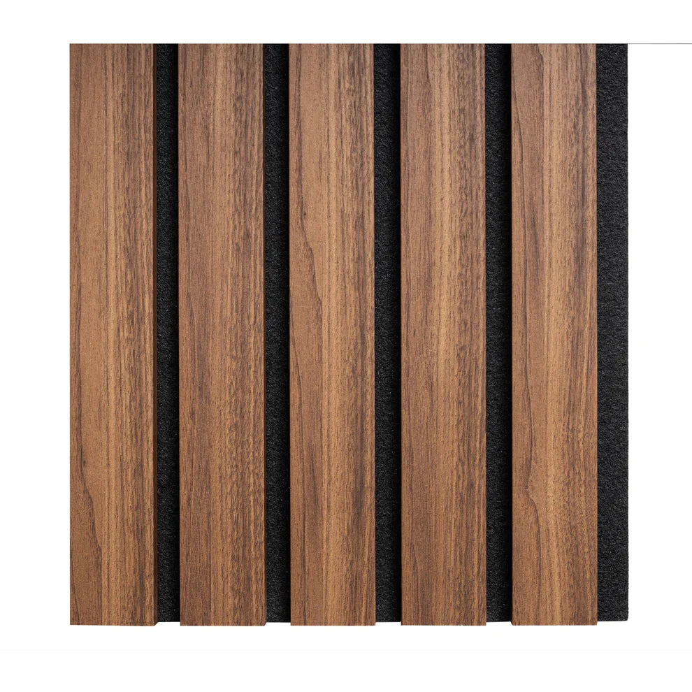 FREE SAMPLE | Walnut Acoustic Wood Wall Panels | Premium Finish