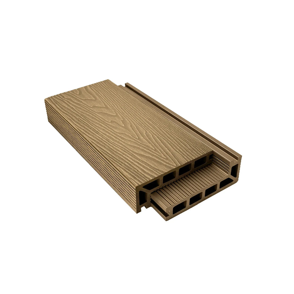 Woodgrain Composite Decking Step Edge 3.6m in Maple