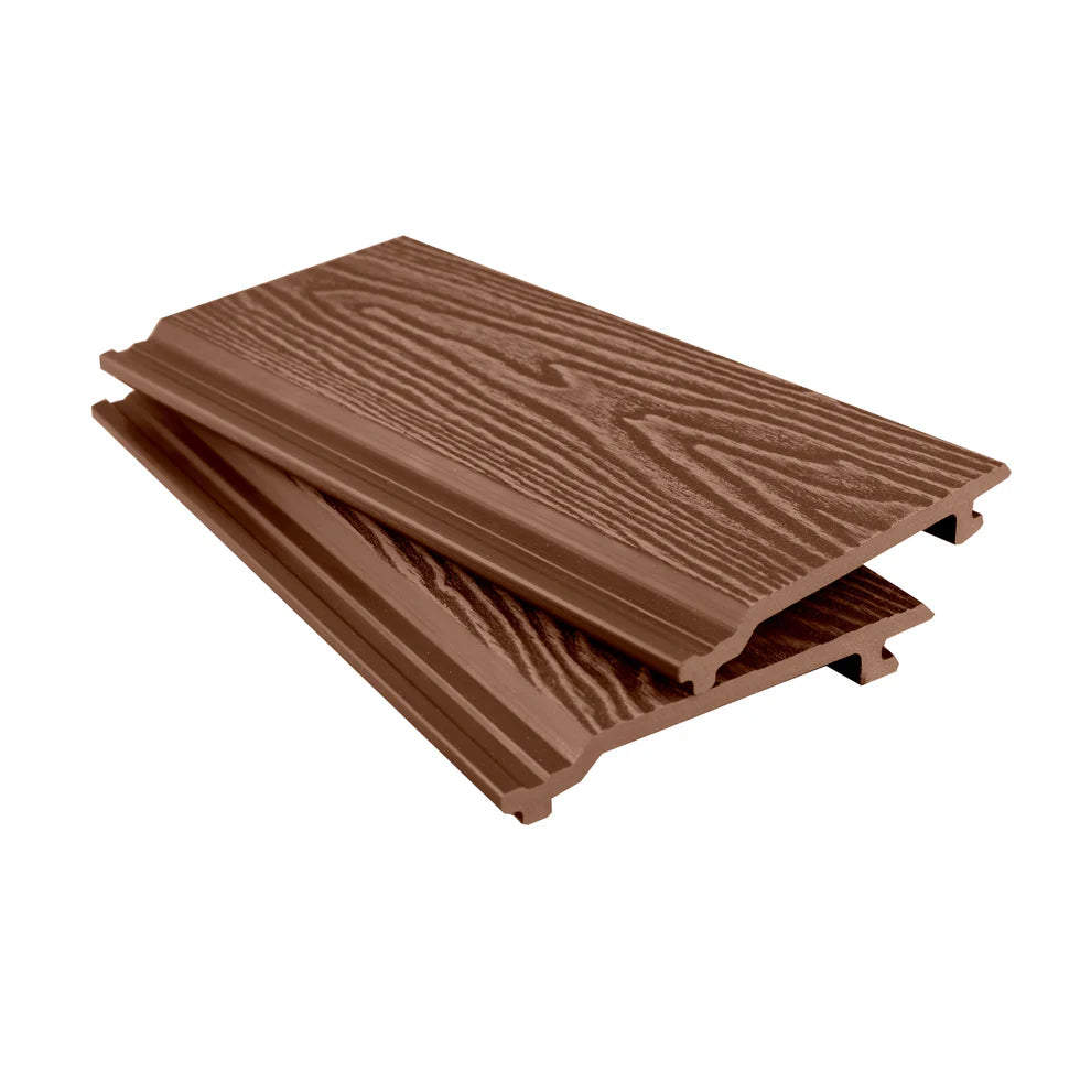 Woodgrain Composite Wall Cladding 3.6m - Red Brown